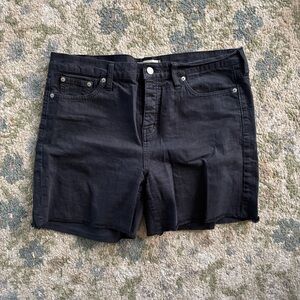 Black Denim Madewell Shorts size 30